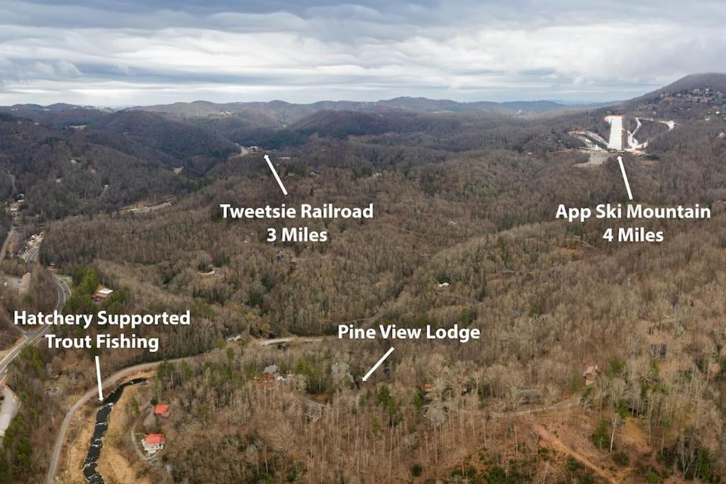 Wrap-Around Porch, Hot Tub And Game Room Blowing Rock Exterior foto